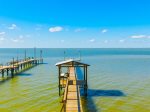 180 foot private fishing pier with fish cleaning stand 